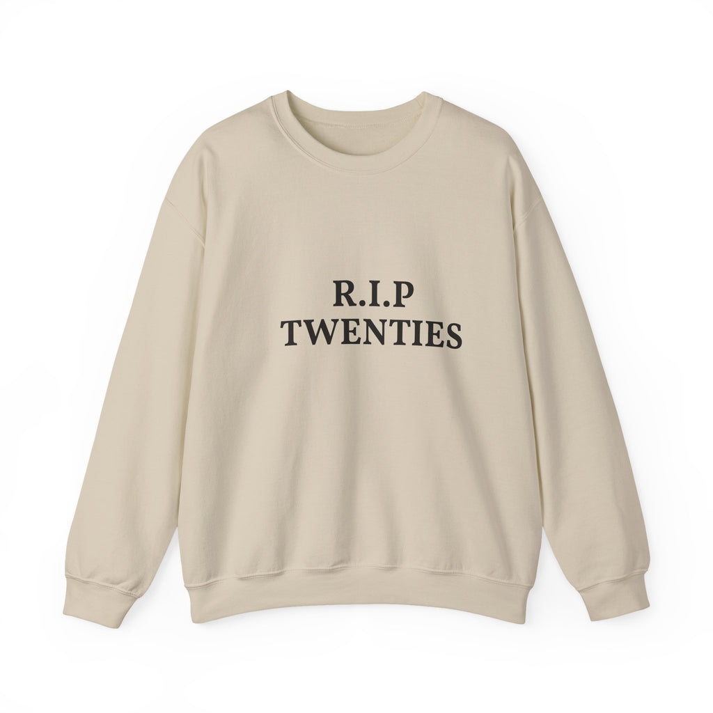 21st Birthday Sweatshirt | "R.I.P. Twenties" Front & "Finally Legal" Back Crewneck