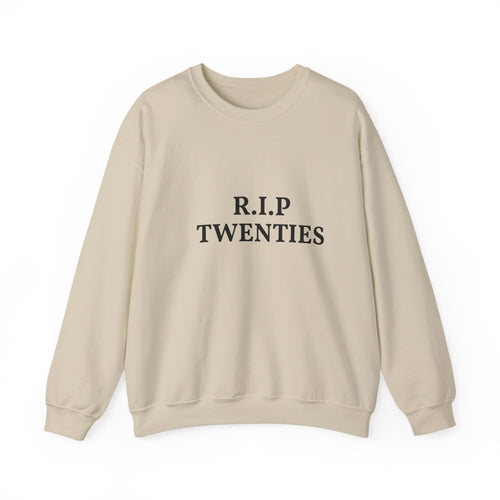 21st Birthday Sweatshirt | "R.I.P. Twenties" Front & "Finally Legal" Back Crewneck