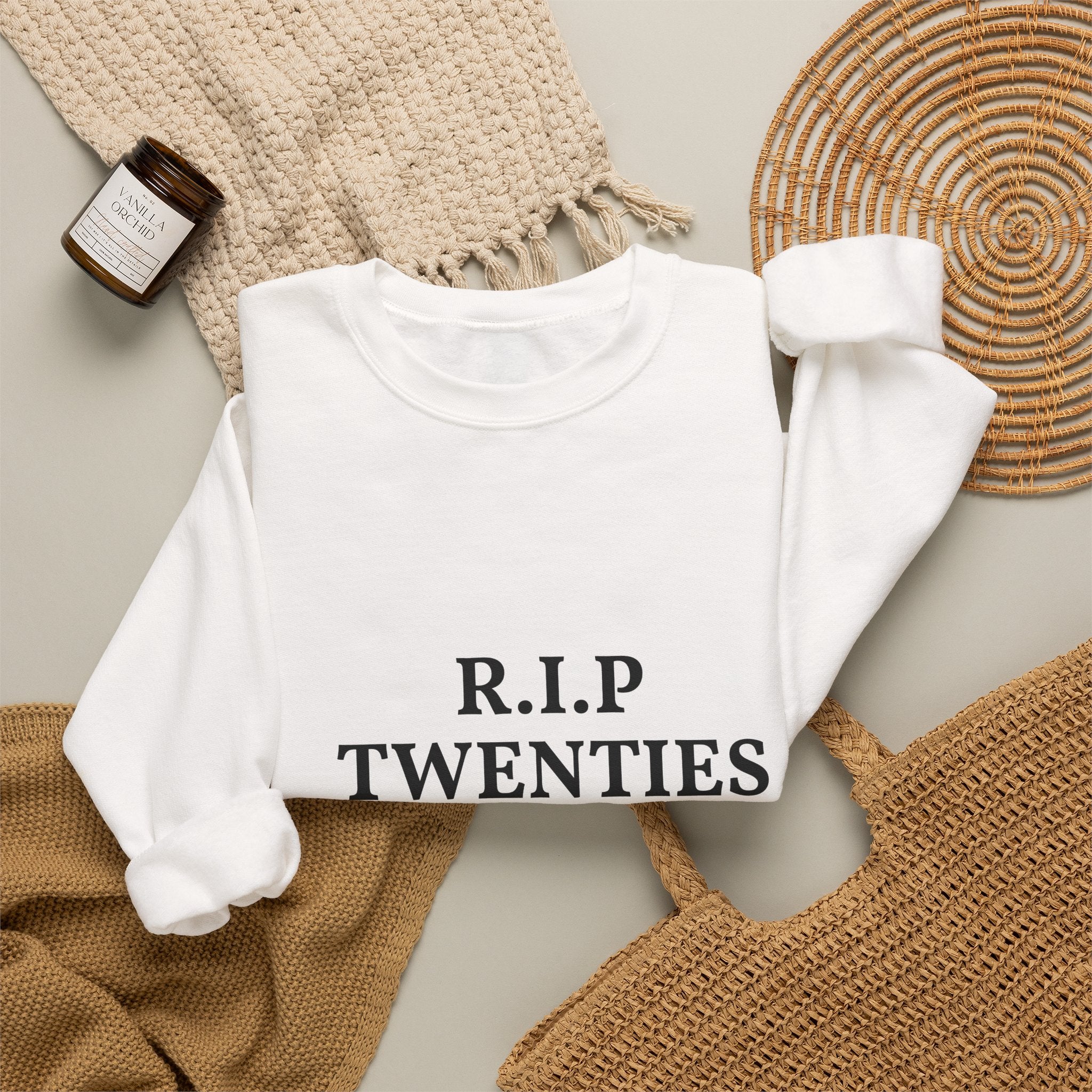 21st Birthday Sweatshirt | "R.I.P. Twenties" Front & "Finally Legal" Back Crewneck