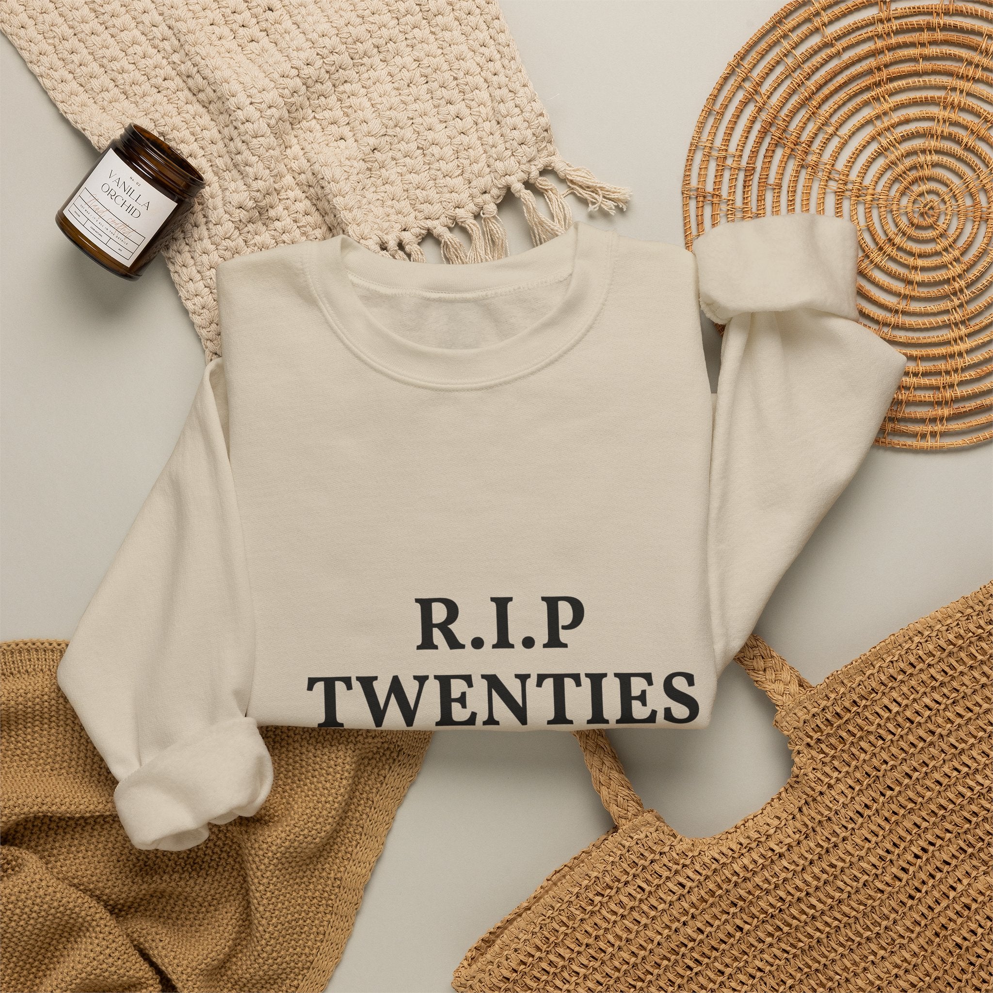 21st Birthday Sweatshirt | "R.I.P. Twenties" Front & "Finally Legal" Back Crewneck