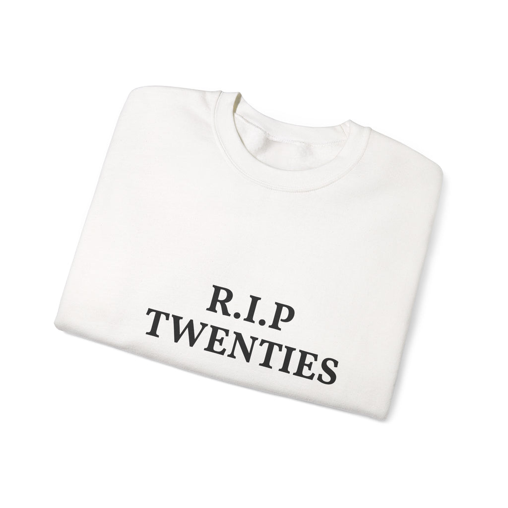 21st Birthday Sweatshirt | "R.I.P. Twenties" Front & "Finally Legal" Back Crewneck